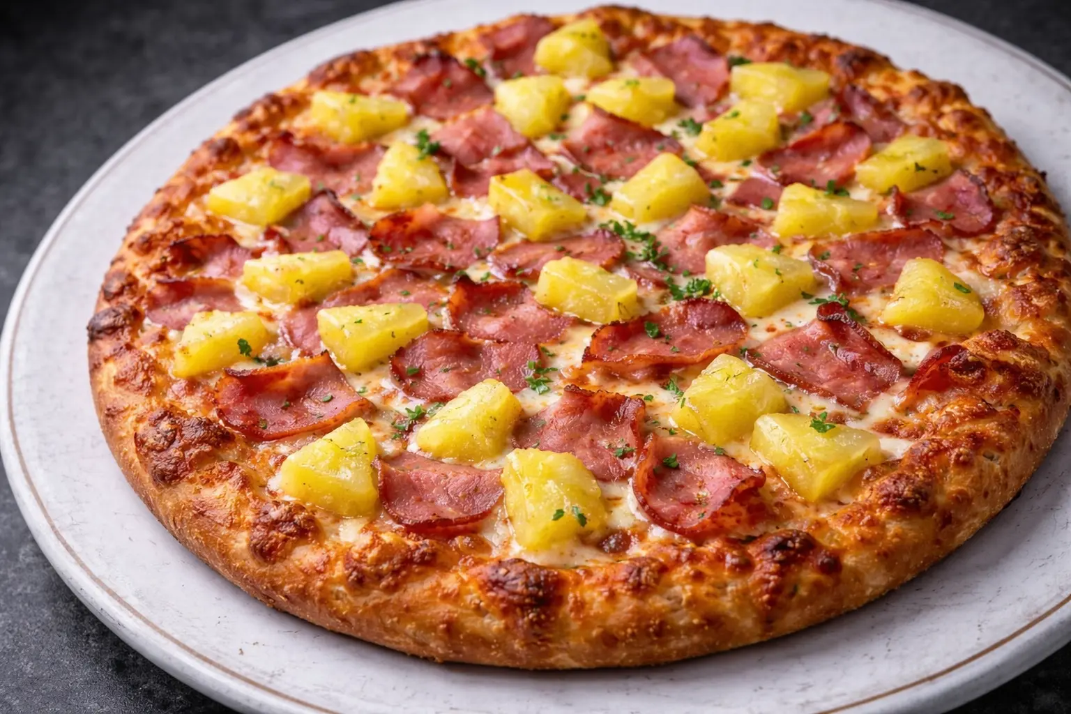 Hawaiian Pizza at Time Out Pub Edmonton Hazeldean